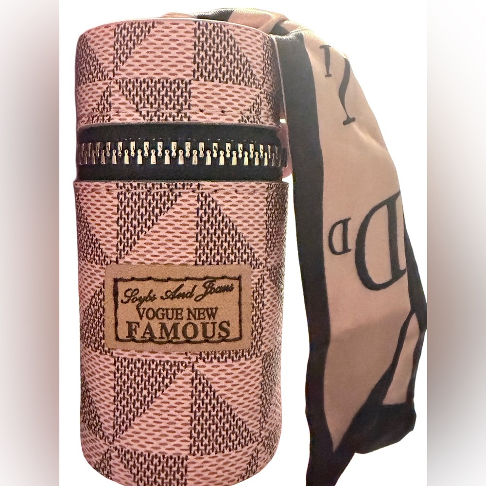Pink Key & Card Holder